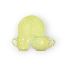 Bögre Manufaktúra Reggeliző szett pasztelll zöld bögrék, csészék