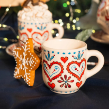 Bögre Manufaktúra Skandináv Szívek Kávés Bögre bögrék, csészék