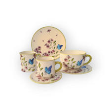 Bögre Manufaktúra Tavaszi pillangós reggeliző nagy szett bögrék, csészék