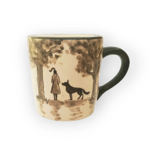 Bögre Manufaktúra Vicces kutyás lánnyal bögre VK018 bögrék, csészék