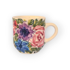 Bögre Manufaktúra Virágos kávés bögre FL004 - árvácska bögrék, csészék