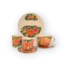 Bögre Manufaktúra Virágos reggeliző nagy szett FL001 - rózsa minta bögrék, csészék