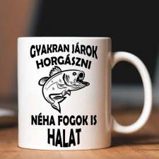 Bögre pecásnak - Járok horgászni, néha halat is fogok bögrék, csészék