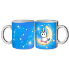  Bögre, Unikornis Holdon, kék bögrék, csészék