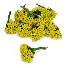  Bogyós mini csokor sárga 12db/csomag OKOSÁR! dekorációs kellék