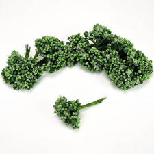  Bogyós mini csokor zöld 12db/csomag OKOSÁR! dekorációs kellék