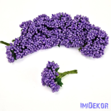  Bogyós rezgős mini csokor 9cm - Lila dekoráció