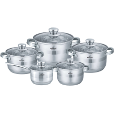 Bohmann 10 Részes Inox Edénykészlet , INDUKCIOS edény