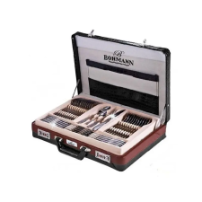 Bohmann Evőeszköz készlet Bohmann BH 5946 MR, 72 db, Bőrönd, Inox papírárú, csomagoló és tárolóeszköz