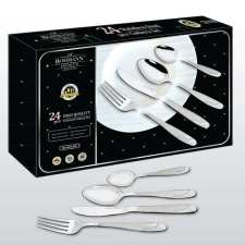 Bohmann Evőeszköz készlet Bohmann BH BP A24-SM, Doboz, 24 db, Inox tányér és evőeszköz