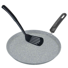 Bohmann Palacsintasütő Bohmann BH 1010-26 MRB, 26 cm, Márvány bevonat, Spatula, Szürke edény