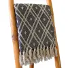  Boho Ágytakaró - Fekete és Bézs