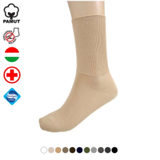 BOK zokni ANTIBAKTERIÁLIS pamut női gyógyzokni - gumi nélküli bokazokni Világos szürke, 35-37 - Magyar Termék női zokni