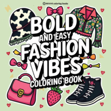 Bold & Easy Fashion Vibes Coloring Book idegen nyelvű könyv