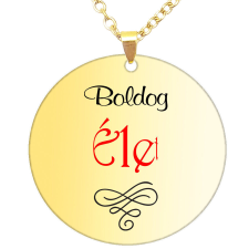 Boldog Élet medál lánccal, választható több formában és színben nyaklánc