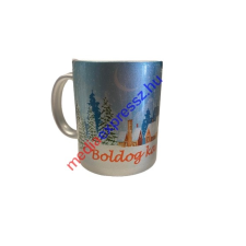  Boldog Karácsonyt! feliratú metál bögre bögrék, csészék