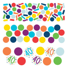 Boldog születésnapot Happy Birthday 40 konfetti party kellék