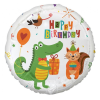 Boldog születésnapot Happy Birthday Crocodile, Krokodil fólia lufi 36 cm