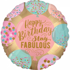 Boldog születésnapot Happy Birthday fólia lufi 43 cm party kellék