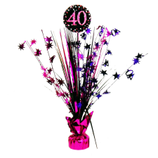 Boldog születésnapot Happy Birthday Pink 40 asztaldísz 45,7 cm party kellék