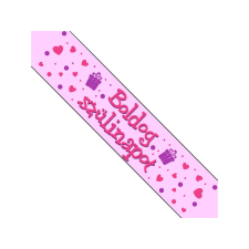  Boldog Születésnapot pink vállszalag party kellék