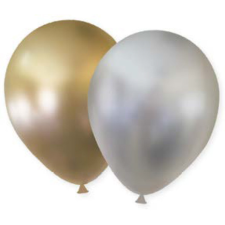 Boldog születésnapot Shiny Silver, Gold léggömb, lufi 6 db-os party kellék