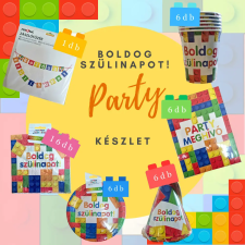  Boldog szülinapot! Lego nagy szett 41 darabos party kellék