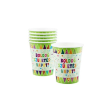 Boldog szülinapot papír pohár 6 darabos - 250 ml party kellék