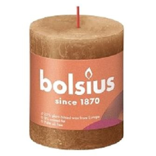 Bolsius rusztikus gyertya, fűszeres barna 80 × 68 mm gyertya
