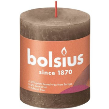 Bolsius rusztikus gyertya szarvasbőr barna 80 × 68 mm gyertya