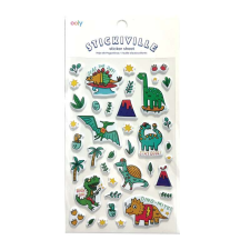 Bolyhos matricák Stickiville dinoszauruszok Dino-Mite! matrica