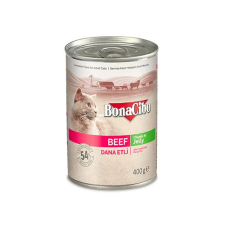 BonaCibo Bonacibo Canned Cat Foods Beef 400 g macskaeledel