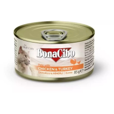  BONACIBO CANNED CAT FOODS PATE CHICKEN - TURKEY 12x85g macskaeledel