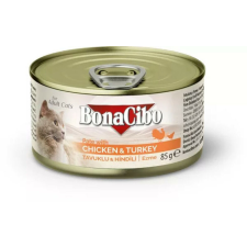 BonaCibo CANNED CAT FOODS PATE CHICKEN - TURKEY 85g macskaeledel