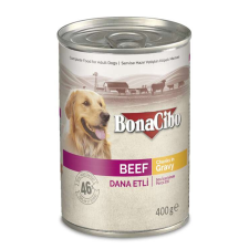 BonaCibo Dog 400 g konzerv felnőtt kutyák részére Beef kutyaeledel