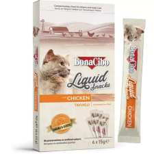  BONACIBO SNACKS for CATS LIQUID SNACKS - CHICKEN 90g - 6x15g jutalomfalat macskáknak