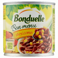 BONDUELLE CENTRAL EUROPE KFT Bonduelle Bon Menu Mexicana vörösbab kukoricával, enyhe mexikói mártásban 430 g konzerv