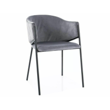  Bono Velvet Bársony Étkezőszék Szürke Fém Vázzal bútor