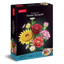 Bonsai 3 dimenziós puzzle - Vegyes virágcsokor puzzle, kirakós
