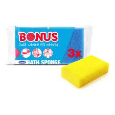 Bonus Fürdőszivacs 3 db/csomag Bonus B057 tisztító- és takarítószer, higiénia
