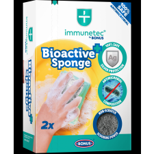 Bonus Immunetec by Bonus antimikrobiális karcmentes mosogatószivacs 2db-os (Karton - 23 csg) tisztító- és takarítószer, higiénia