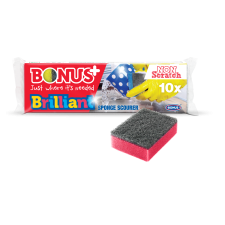 Bonus Mosogató szivacs 10 db/csomag, + B513 Bonus Brilliant tisztító- és takarítószer, higiénia