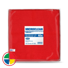 Bonus PRO MicroCLEAN kendő piros 10db/csg takarító és háztartási eszköz