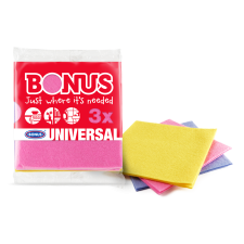 Bonus Törlőkendő általános 3 db/csomag, Bonus tisztító- és takarítószer, higiénia