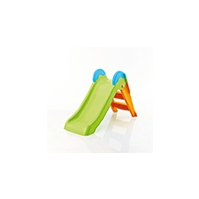  Boogie slide műanyag gyerek csúszda - világos zöld - narancs csúszda