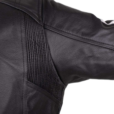  Bőr motoros dzseki W-TEC Helsin fekete-fehér 5XL motoros kabát