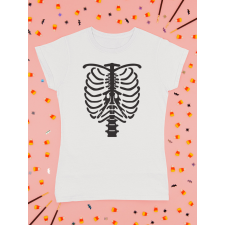  Bordás fehér póló egyedi ajándék