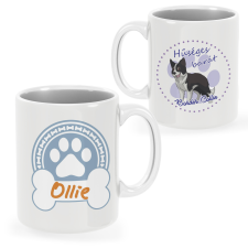  Border Collie bögre egyedi névvel bögrék, csészék