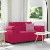  Bordó bársony loveseat kanapé 160x77x82 cm