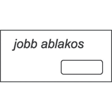 Boríték LA/4 szilikonos 35x90 mm jobb ablakos bélésnyomott boríték